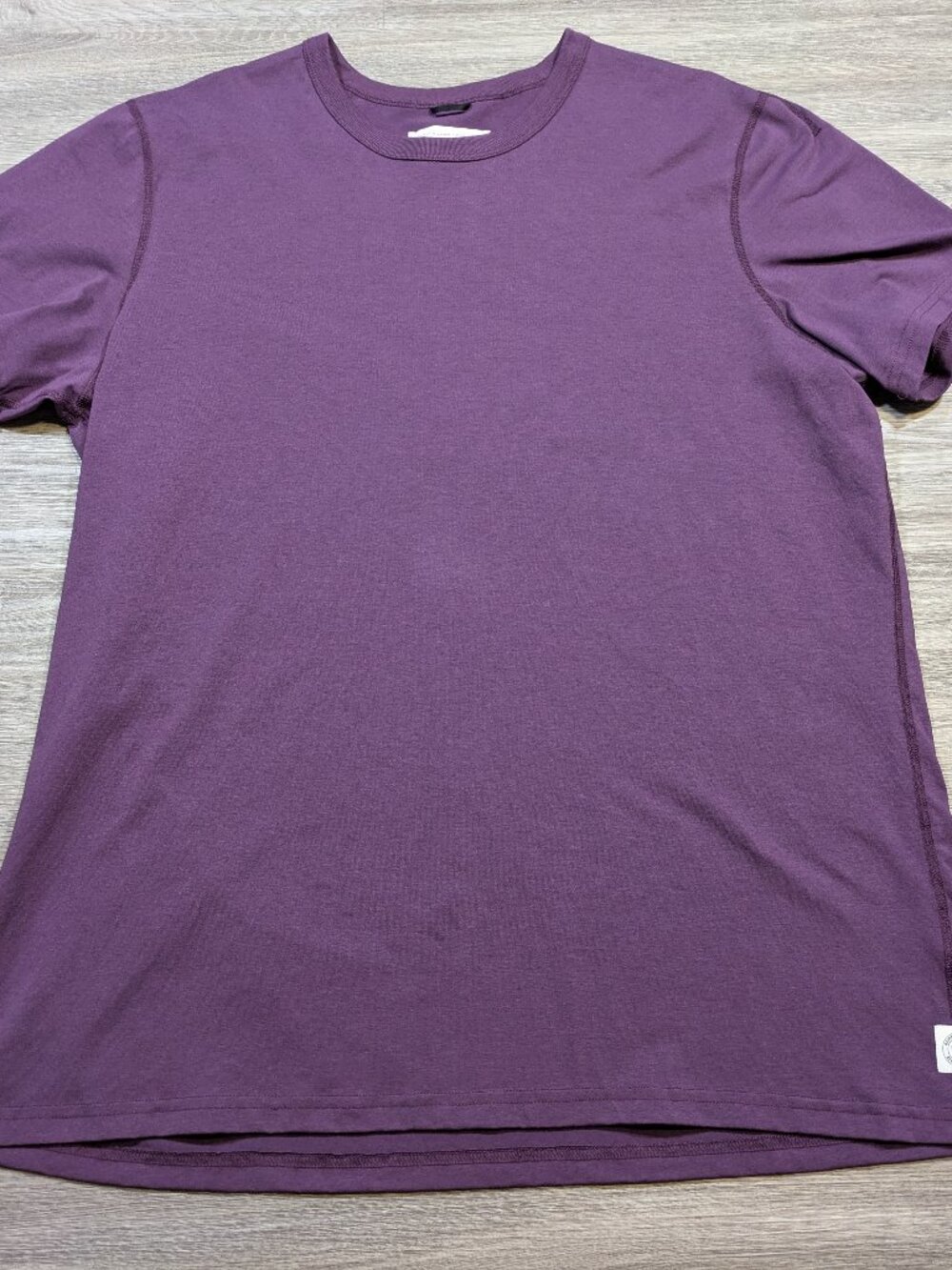 Reigning Champ Men's 2XL Purple Short Sleeve T Shirt Logo